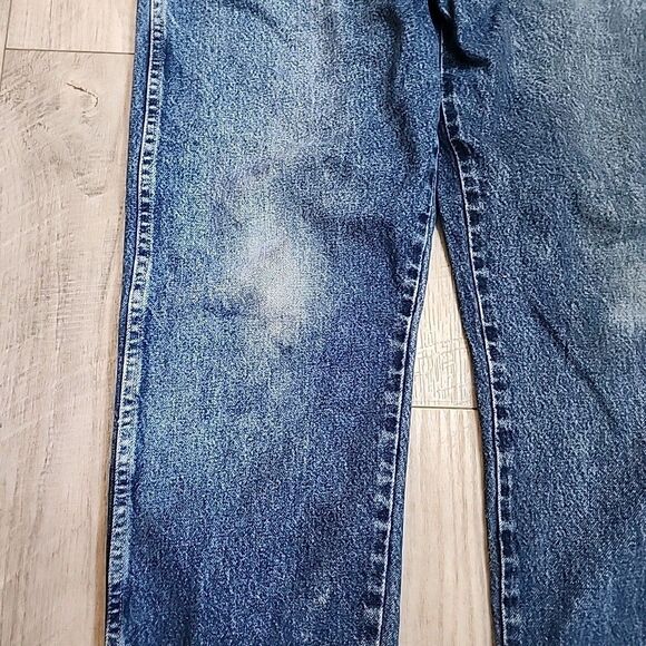 Wrangler 96501MR Regular Fit Denim Blue Jeans Mens Size 42W 30L - Picture 4 of 8